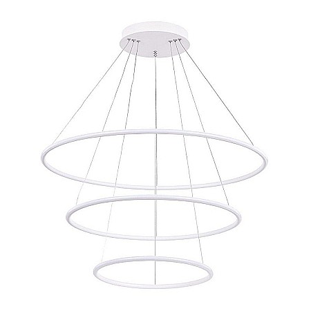 Uncategorized - Lustra LED 150W, 14250lm - 50 000 ore, LED Market, 9622 ACRILYC 3 inele 800/600/400mm, 4000K lumina naturala