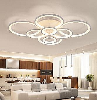Lustre - LUSTRA LED DIMABILA CU TELECOMANDA 3 FUNCTII 150W