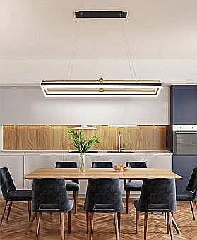 Lustre - LUSTRA LED DIMABILA CU TELECOMANDA 3 FUNCTII