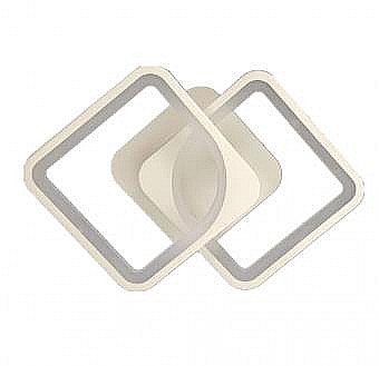 Lustre - LUSTRA LED DIMABILA CU TELECOMANDA 3 FUNCTII ALBA 50W