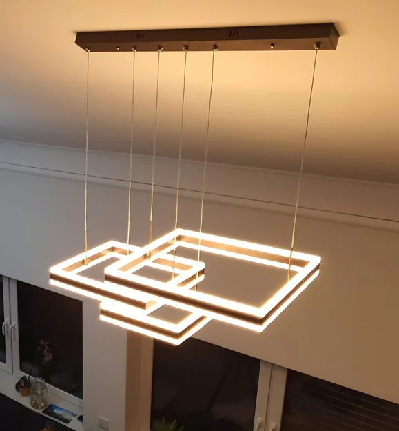 Lustre - LUSTRA LED DIMABILA CU TELECOMANDA 3 FUNCTII MARO 150W