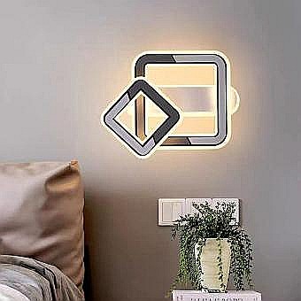 Corpuri de iluminat - Lustra LED patrata 3 functii