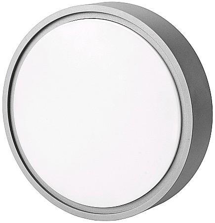 Iluminat exterior - (Merkur-C) Aplica perete IP54 Rotund 12W NW Gray
