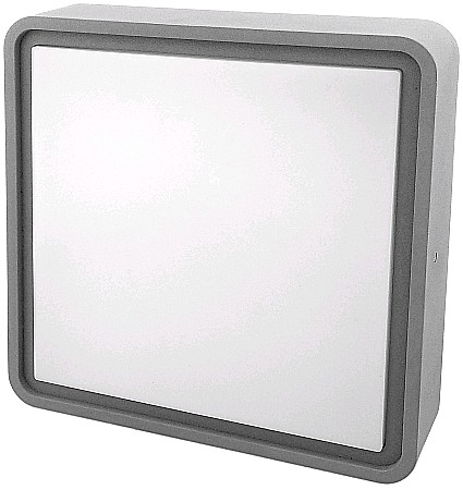 Iluminat exterior - (Merkur-S) Aplica perete IP54 Patrat 12W NW Gray