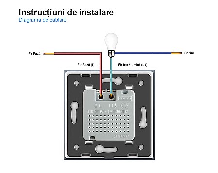 Modul intrerupator cu senzor de prezenta / miscare PIR negru [8]