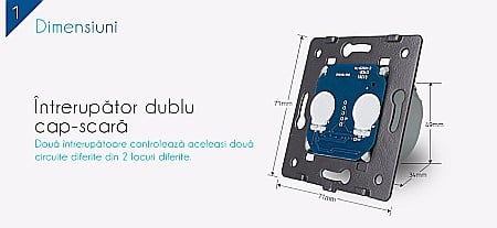 Modul Întrerupător dublu, cruce [2]