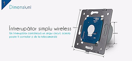 Modul Întrerupător simplu, wireless [2]