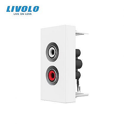 Module - Modul priza audio RCA, 1M alb