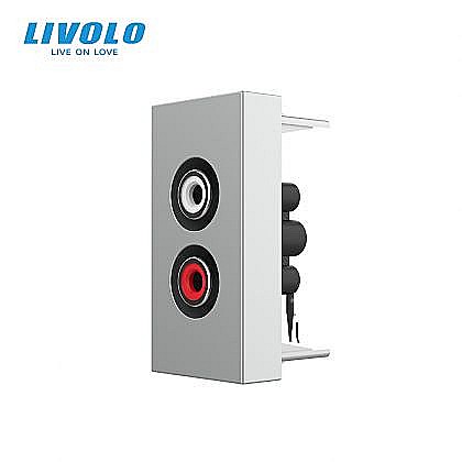 Module - Modul priza audio RCA, 1M gri