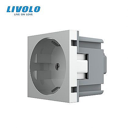 Prize - Modul Priză Schuko gri