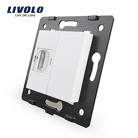 Livolo - Modul Priză simplă HDMI alb