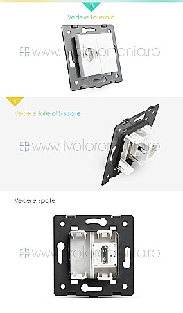 Modul Priză simplă HDMI auriu [3]