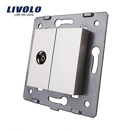Livolo - Modul Priză simplă TV gri