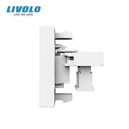 Modul priza telefon RJ11, 1M alb [1]
