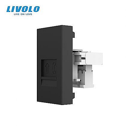 Module - Modul priza telefon RJ11, 1M negru