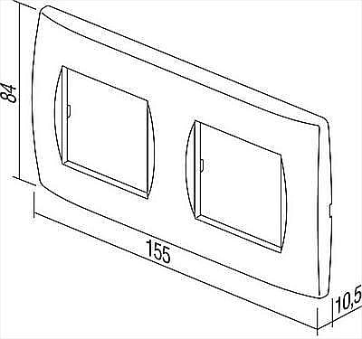 Modul Soft Rama 2x2M IP20 Alb [1]