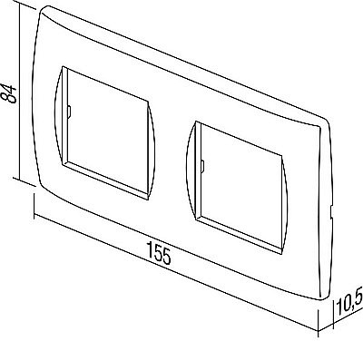 Modul Soft Rama 2x2M IP20 Aur [1]