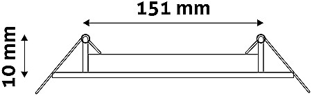 Panel LED ALU 12W 166x166 lumina calda [4]