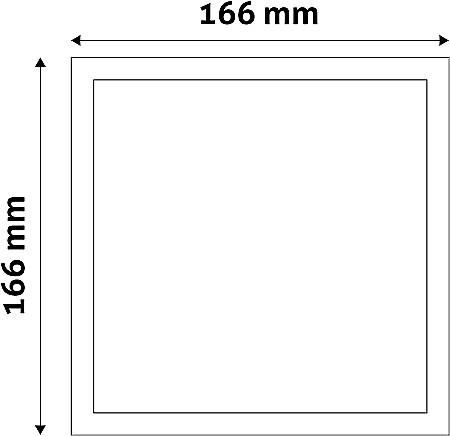 Panel LED ALU 12W 166x166 lumina neutra [1]