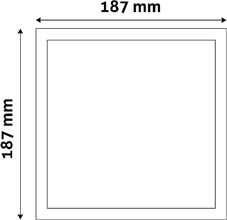 Panel LED ALU 15W 187x187 lumina neutra [1]