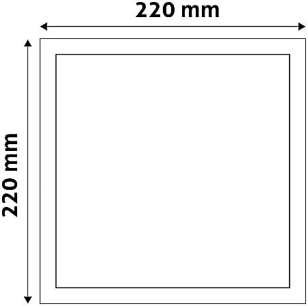 Panel LED ALU 18W 220x220 6400K [1]
