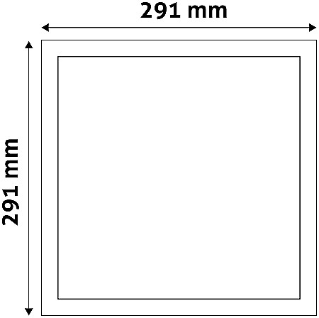 Panel LED ALU 24W 291x291 lumina neutra [2]