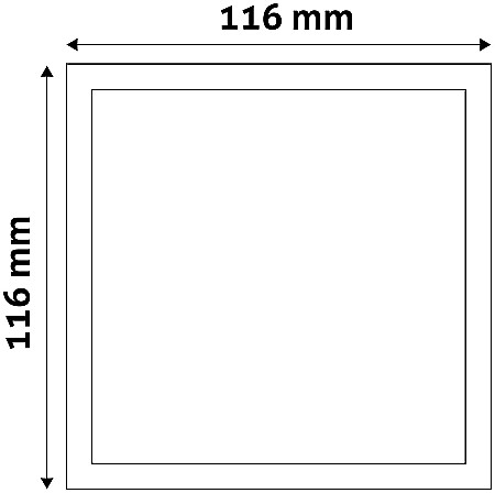 Panel LED ALU 6W 116x116 lumina calda [2]