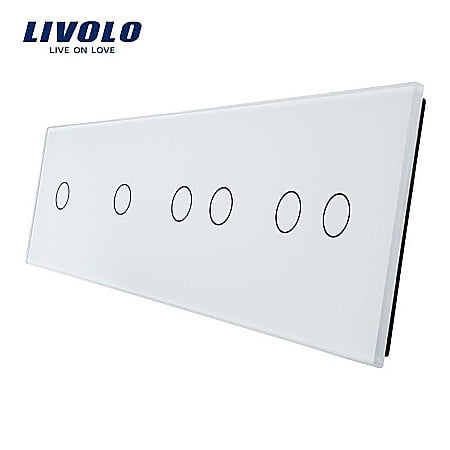 Intrerupatoare tactile - Panou întrerupător simplu + simplu + dublu + dublu alb