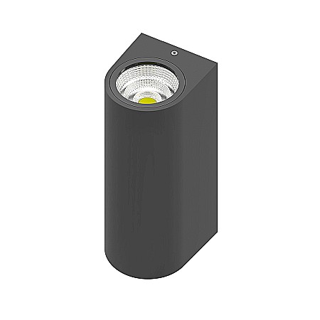 Plafoniere - Plafoniera LED 2x5W 3000K gri