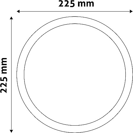 Plafoniera LED ALU 18W Ø225 4000K [1]