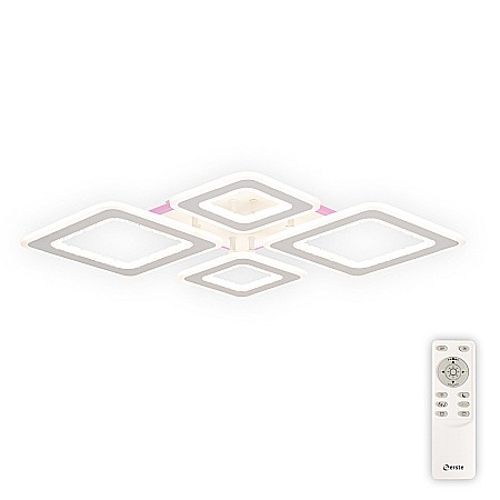 Plafoniere - Plafoniera LED Amelia cu cristale si telecomanda in stil modern 120W 3CCT+RGB