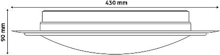 Plafoniera LED Oyster Ares 24W 4000K [2]