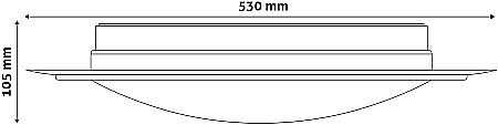 Plafoniera LED Oyster Ares [2]