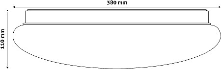 Plafoniera LED Oyster Cordelia 24W 3000K [2]