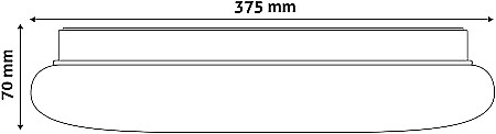 Plafoniera LED Oyster Larissa 24W 4000K [2]