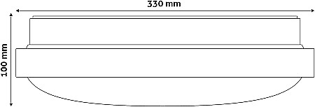 Plafoniera LED Oyster Pandora (ALU) 18W 4000K [2]