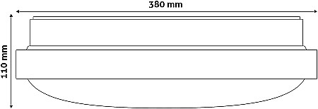Plafoniera LED Oyster Pandora (ALU) 24W 3000K [2]