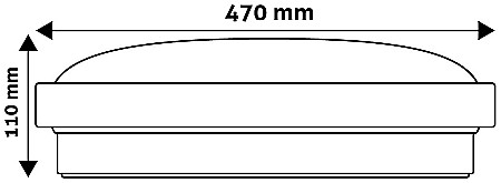 Plafoniera LED Oyster Pandora-CCT (ALU) 48W [2]