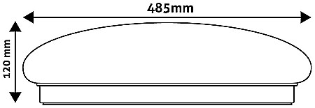 Plafoniera LED Oyster Stella-CCT 48W [1]