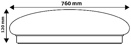 Plafoniera Stella Oyster LED - CCT 80W [2]