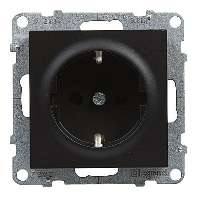 Priza 2P+T, term aut. prot copii, ng Legrand New Suno [1]