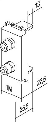 Priza 2xRCA audio TEM fildes 1m [2]