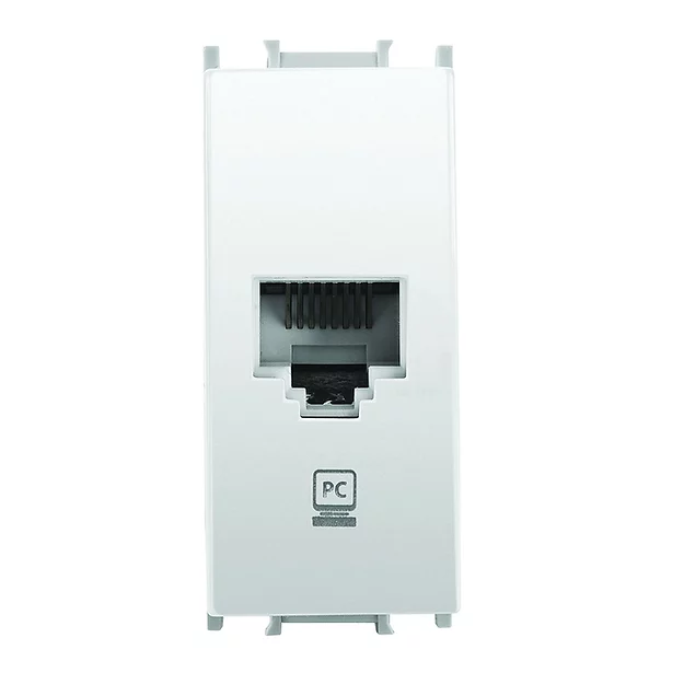 Prize si intrerupatoare - PRIZA CALCULATOR CAT6 MODULAR ALB 1M