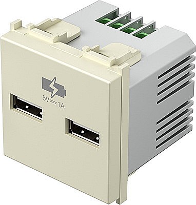 Priza cu 2xUSB 5V 1A 2M TEM fildes [1]