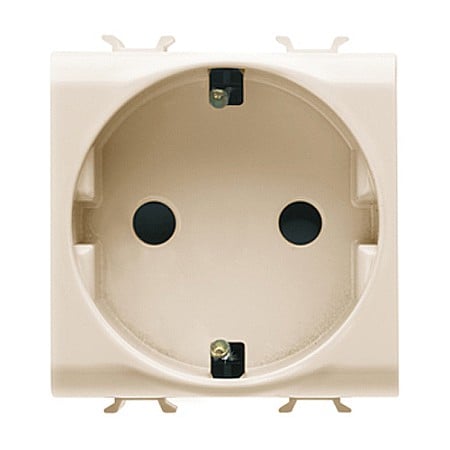 Gewiss Chorus - Priza cu Protectie Copii DE 250V 16A 2P+T 2 module CH/Ivoar