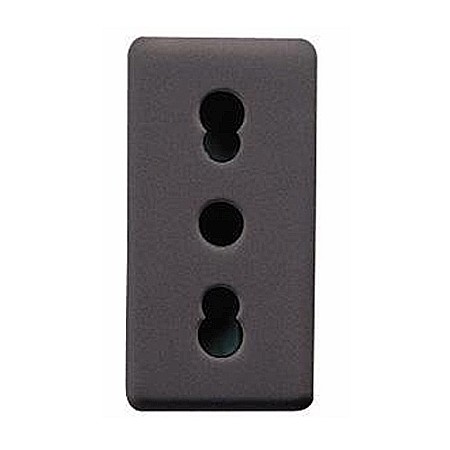 Gewiss System - Priza cu Protectie Copii IT 250V 16A 2P+E bivalenta 1 modul SY/BK