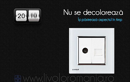 Priză dublă TV + telefon, TV+RJ11 negru [4]
