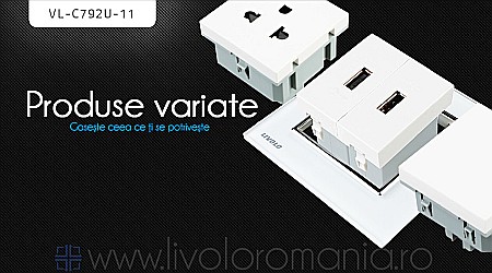 Priză dublă USB alb [1]