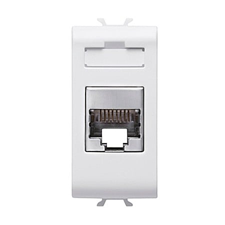 Gewiss Chorus - Priza RJ45 cat 5E FTP 1 modul CH/Alb