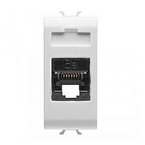 Gewiss Chorus - Priza RJ45 cat 5e UTP 1 modul CH/Alb